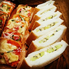 パーティーに♡簡単フルーツサンド