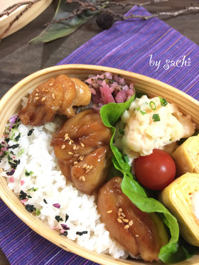 お弁当に！定番☆鶏もも肉の照り焼き♡