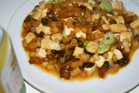 きゅうりのＱちゃんのマーボー豆腐風