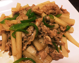 豚肉と大根のオイスタージンジャー炒め！