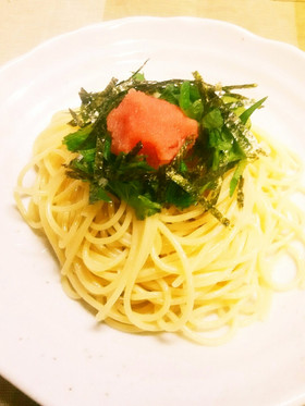 簡単！しっとり美味しいタラコ載せパスタ♪