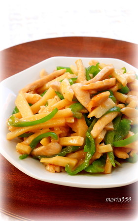 ＊やわらか鶏むね肉の青椒肉絲＊