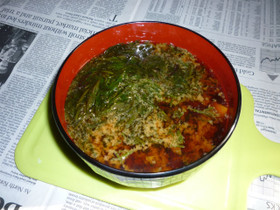 あかもく入りお味噌汁