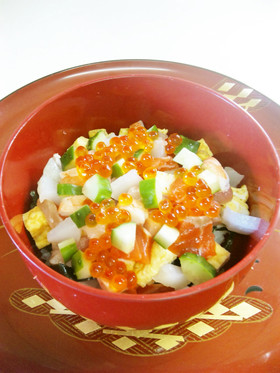 簡単過ぎてすみません✿我が家のばらちらし