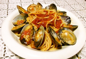 簡単　ボンゴレロッソ