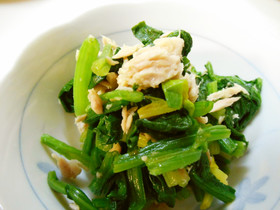 ほうれん草のツナ和え