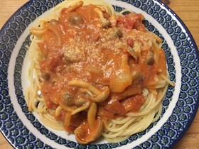 トマトクリームパスタ さっと(^_^)/