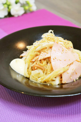 玉ねぎとハムのサラダ♪