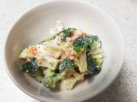 ブロッコリ—と卵のお手軽サラダ