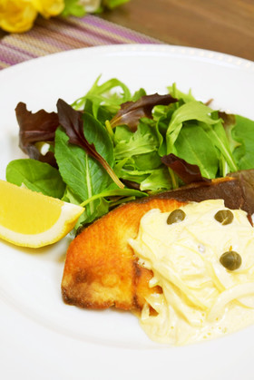 ぶりのソテー♡手軽なあっさりタルタルで♪