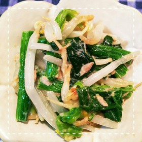 レンジで簡単！ほうれん草ともやしのサラダ