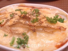 たらとポテトの豆乳グラタン