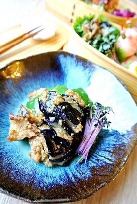 揚げ茄子の胡麻味噌和え☺常備菜にも