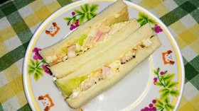 チーズタマゴサラダサンド♪