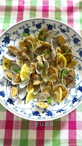 レンジで♪簡単！アサリの酒蒸し