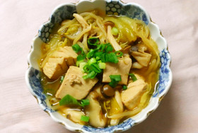 簡単！マグロとチンゲン葉ともやしの和風煮