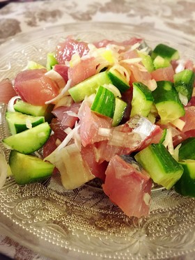 イナダの中華風カルパッチョ