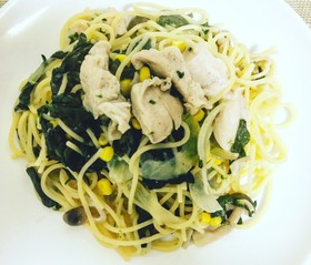 ワンポットで絶品♡鶏肉のクリームパスタ