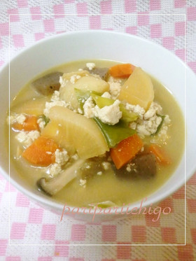 実家のけんちん汁♡田舎で～す