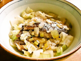 簡単　オイルサーディン丼