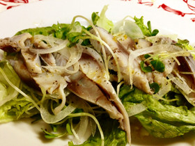 〆鯖のサラダ風