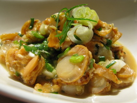 ベビーホタテの酢味噌和え♪