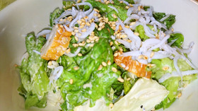 しらす干しと竹輪のお手軽サラダ☆