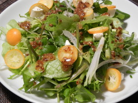 柑橘の爽やか春サラダ～クレソンと金柑で～