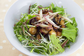 タコのから揚げサラダ