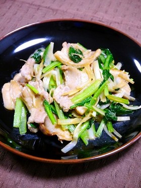 簡単！豚バラ小松菜