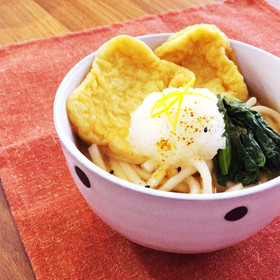 レンジで簡単味染み♪おろしきつねうどん