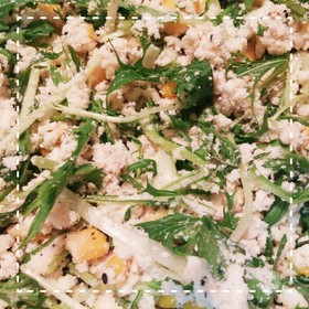 混ぜるだけで簡単！おからと水菜のサラダ