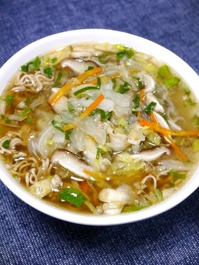 簡単！五目餡かけそば(蕎麦です！？)