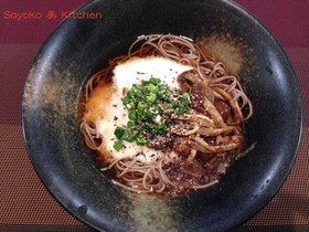 なめことろろ蕎麦