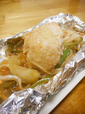 鶏胸肉のホイル焼き