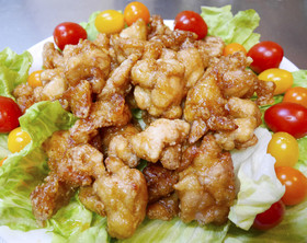 美味＆簡単☆りんご酢とハチミツのから揚げ