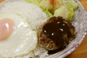 ごはん☆ハンバーグ