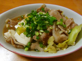 激ウマ♪焼肉のタレで豚バラ肉豆腐