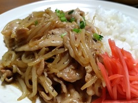 豚バラ肉ともやしのあんかけごはん