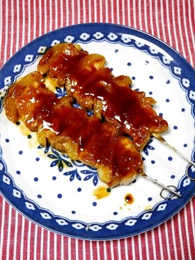 フライパンで焼き鳥風♪焼き酢豚