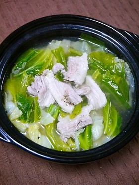 簡単！豚バラキャベツの中華鍋