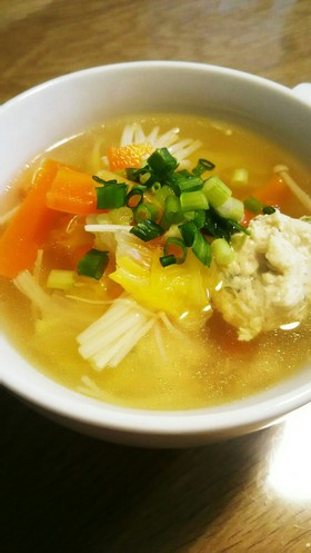 旨味たっぷり☆ふわふわ鶏団子スープ☆