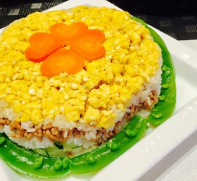 ちらし寿司ケーキ♡レンジそぼろごはん♡