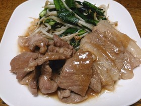 豚肉の甘辛炒め