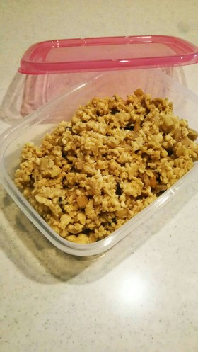 ポロポロしない☆しっとり鶏きのこそぼろ☆