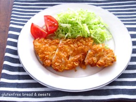 コーンフレークでザクザク♪チキンカツ