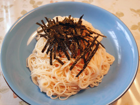 うまっ！すごく簡単♪たらこ素麺