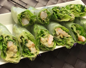 野菜たっぷり生春巻き♪おもてなしにも☆