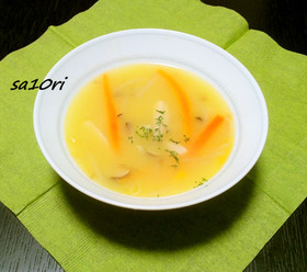 ごま油香る！コク深！鶏がらコーンスープ