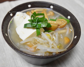 簡単★もやしとなめこの味噌汁